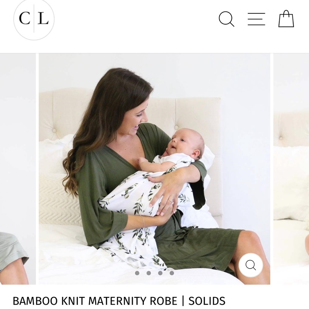*NWOT NEVER WORN* Caden lane maternity robe!